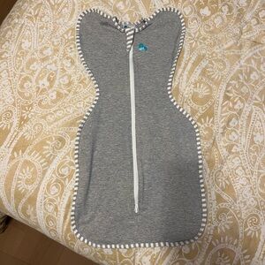 Love to Dream Swaddle Up Sleep Sack- Cotton 1.0 TOG- Gray -Small
